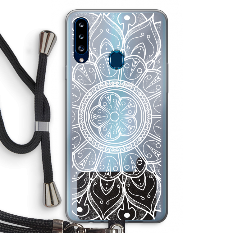 Roses Are Red: Samsung Galaxy A20s Transparant Hoesje met koord