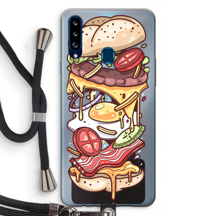 Diet Coke Please: Samsung Galaxy A20s Transparant Hoesje met koord