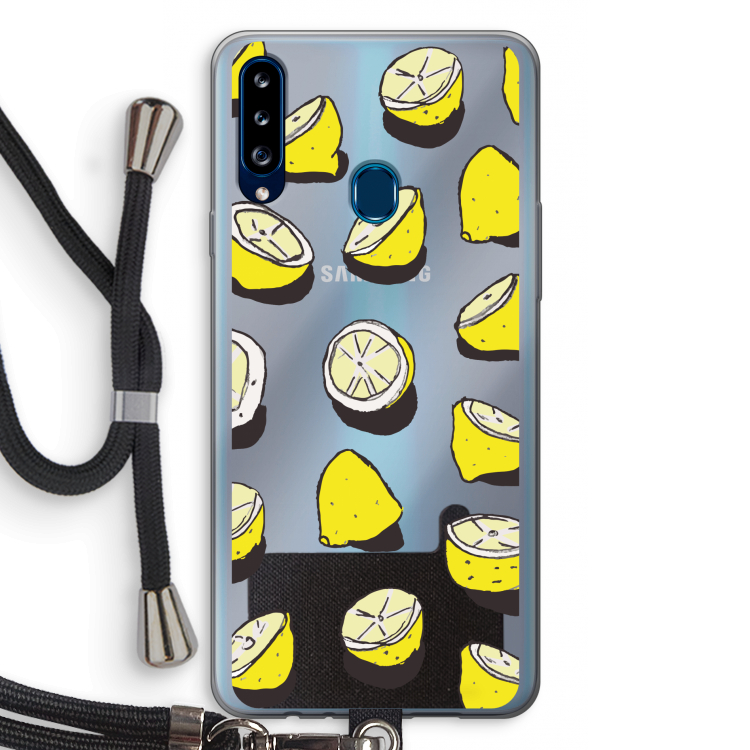 When Life Gives You Lemons...: Samsung Galaxy A20s Transparant Hoesje met koord