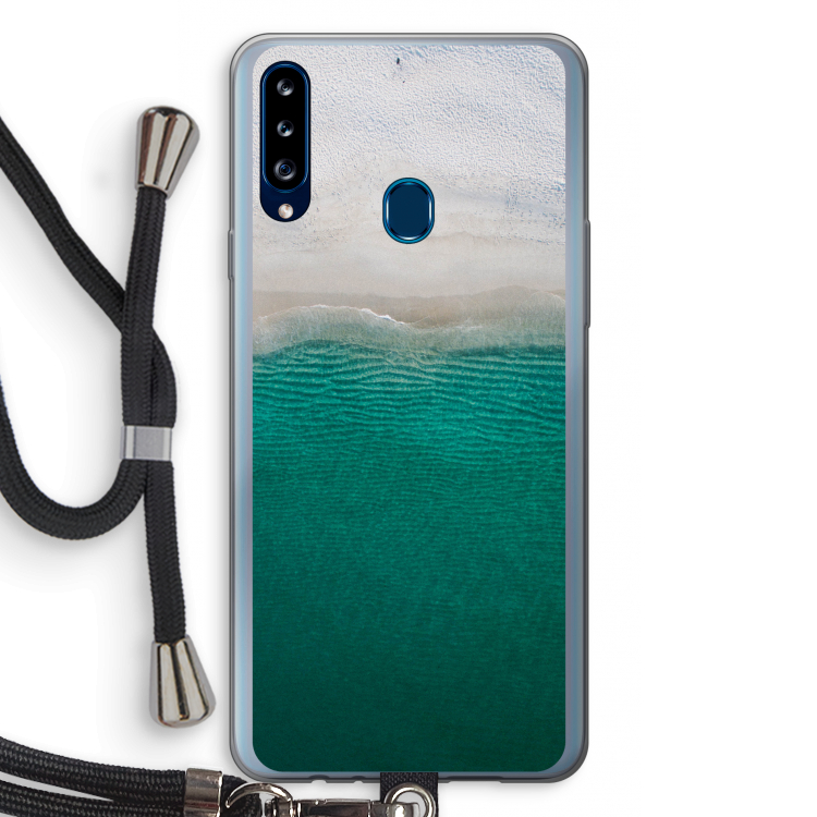 Stranded: Samsung Galaxy A20s Transparant Hoesje met koord