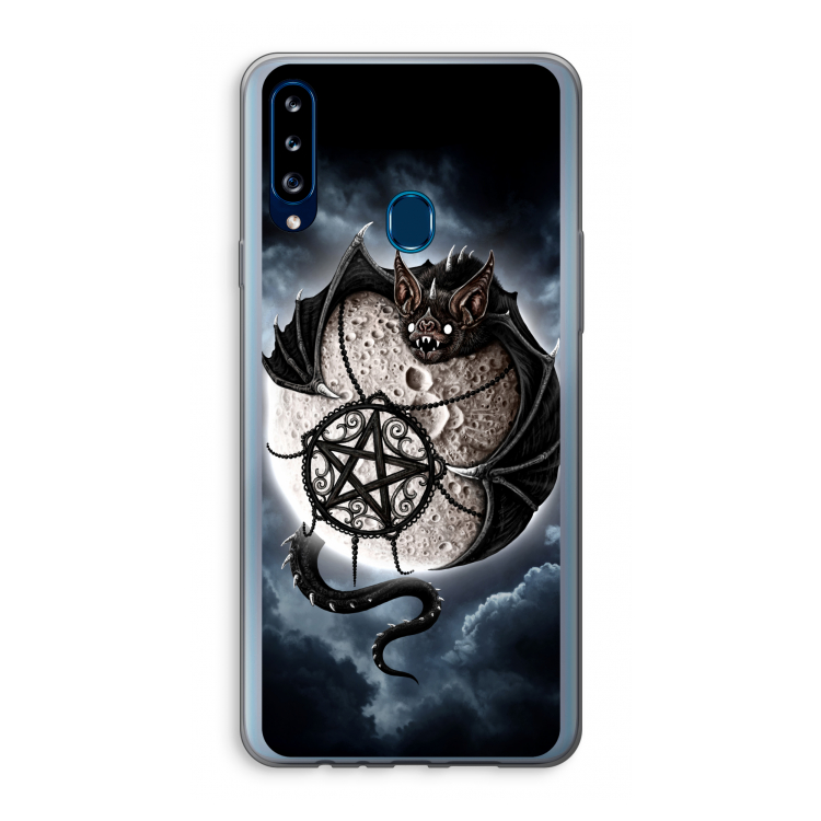Volle maan: Samsung Galaxy A20s Transparant Hoesje