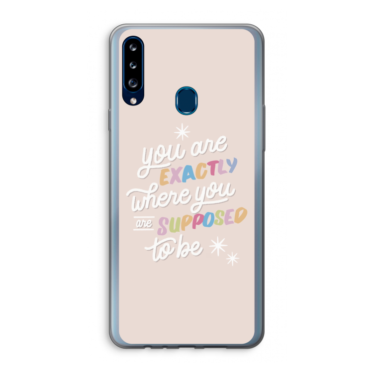 Right Place: Samsung Galaxy A20s Transparant Hoesje