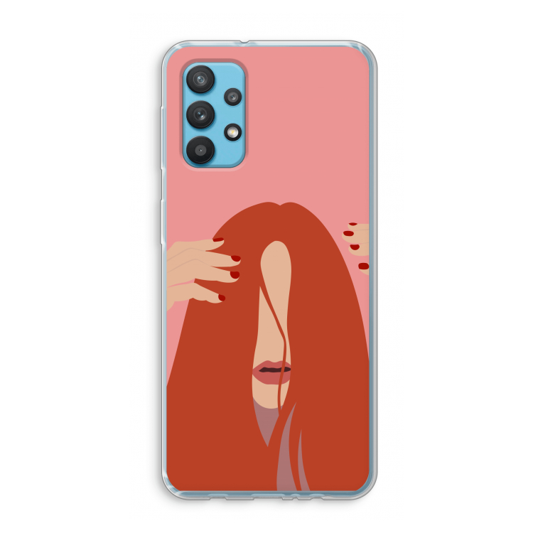 Woke up like this: Samsung Galaxy A32 4G Transparant Hoesje