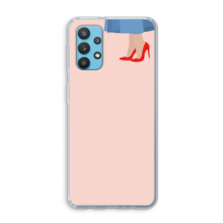 High heels: Samsung Galaxy A32 4G Transparant Hoesje