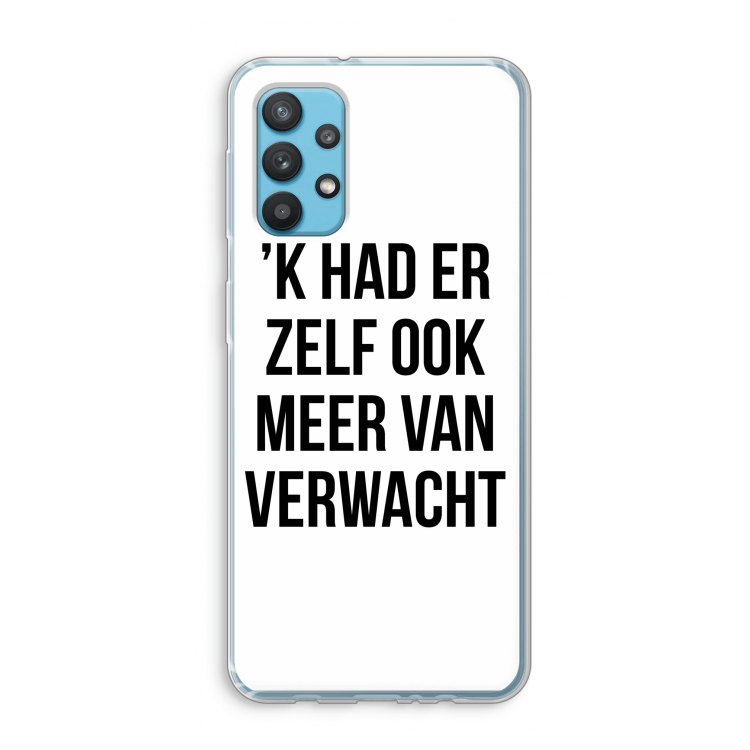 Meer verwacht: Samsung Galaxy A32 4G Transparant Hoesje