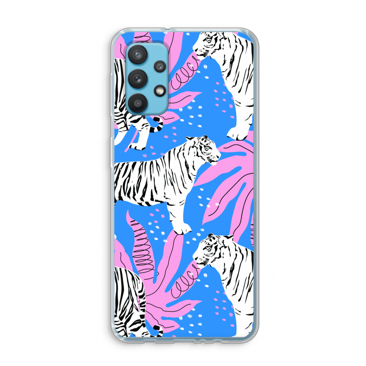 Tijger: Samsung Galaxy A32 4G Transparant Hoesje