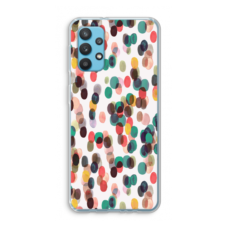Tropical Dots: Samsung Galaxy A32 4G Transparant Hoesje