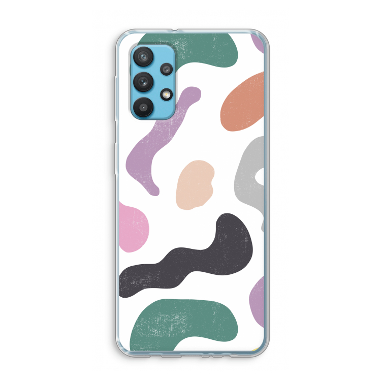 Memphis Shapes: Samsung Galaxy A32 4G Transparant Hoesje