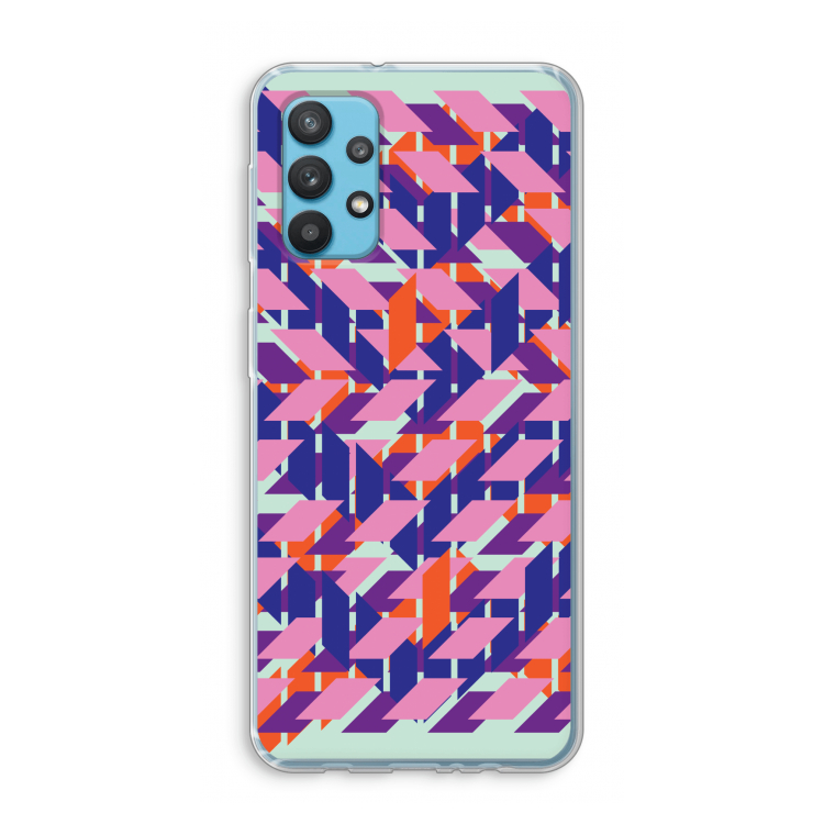 Skew Blush 3: Samsung Galaxy A32 4G Transparant Hoesje
