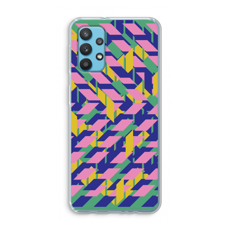 Skew Blush 1: Samsung Galaxy A32 4G Transparant Hoesje