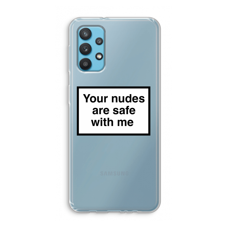 Safe with me: Samsung Galaxy A32 4G Transparant Hoesje
