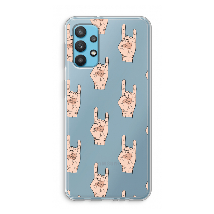 Rock: Samsung Galaxy A32 4G Transparant Hoesje