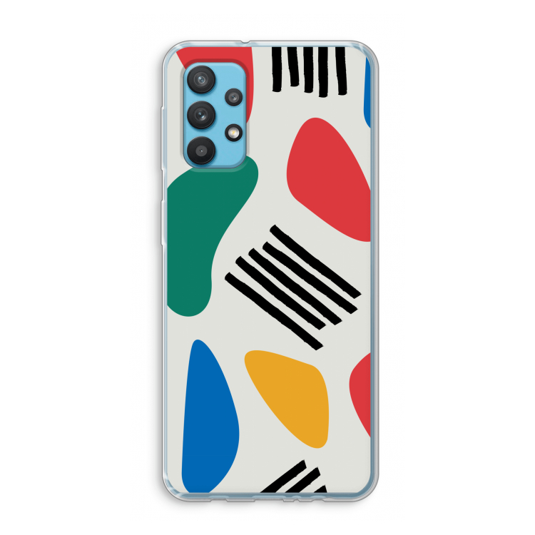 Illustratieve pop 1: Samsung Galaxy A32 4G Transparant Hoesje