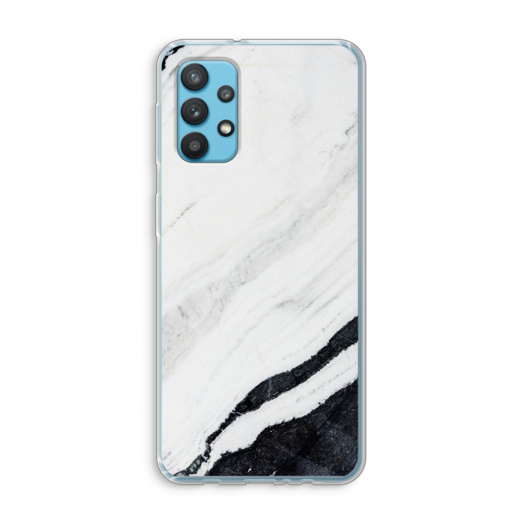 Elegante marmer: Samsung Galaxy A32 4G Transparant Hoesje