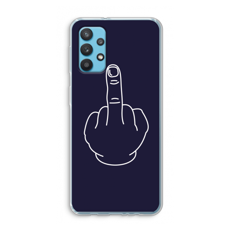 F**k U: Samsung Galaxy A32 4G Transparant Hoesje