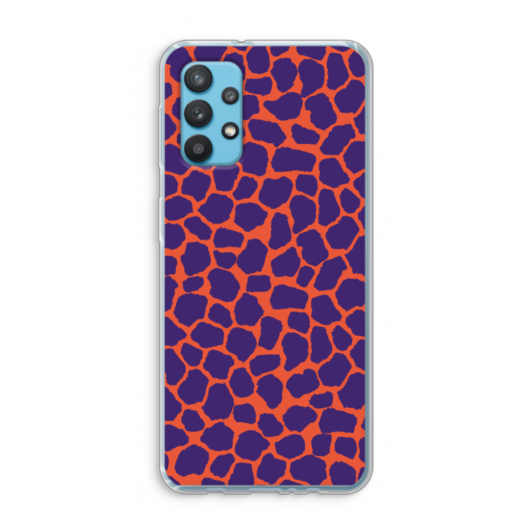 Purple Giraffe: Samsung Galaxy A32 4G Transparant Hoesje