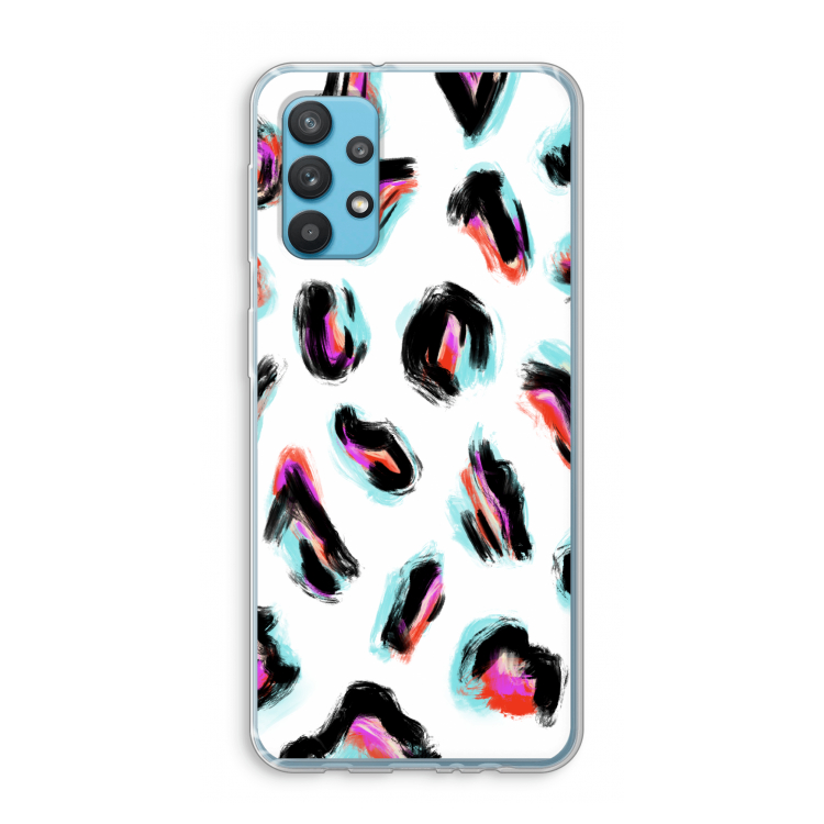 Cheetah color: Samsung Galaxy A32 4G Transparant Hoesje
