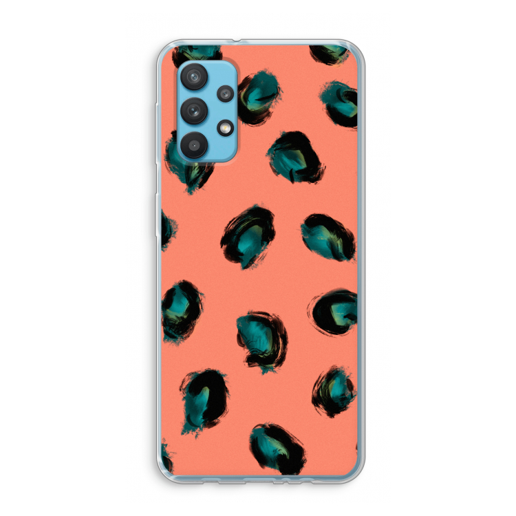 Pink Cheetah: Samsung Galaxy A32 4G Transparant Hoesje