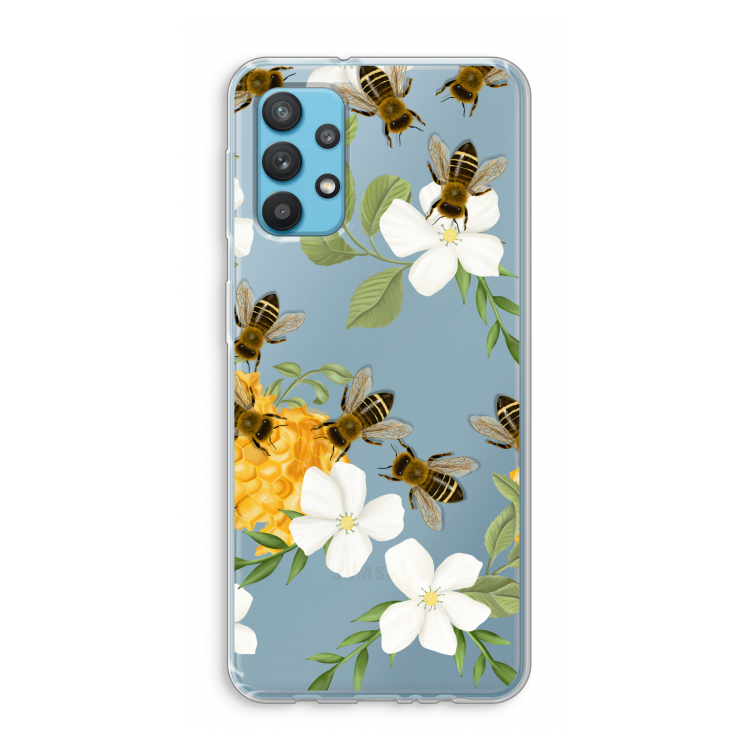 No flowers without bees: Samsung Galaxy A32 4G Transparant Hoesje