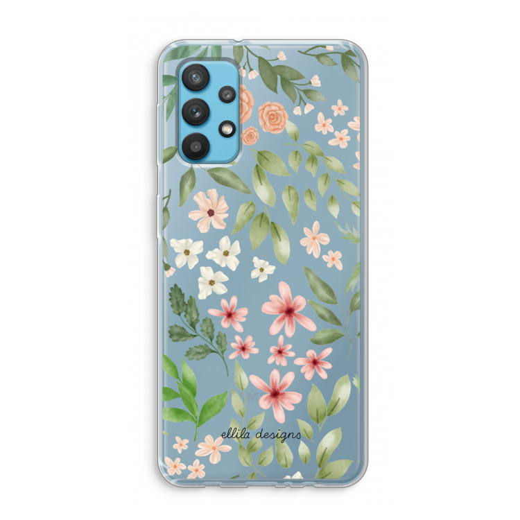 Botanical sweet flower heaven: Samsung Galaxy A32 4G Transparant Hoesje