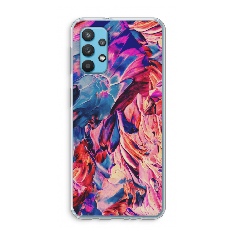 Pink Orchard: Samsung Galaxy A32 4G Transparant Hoesje