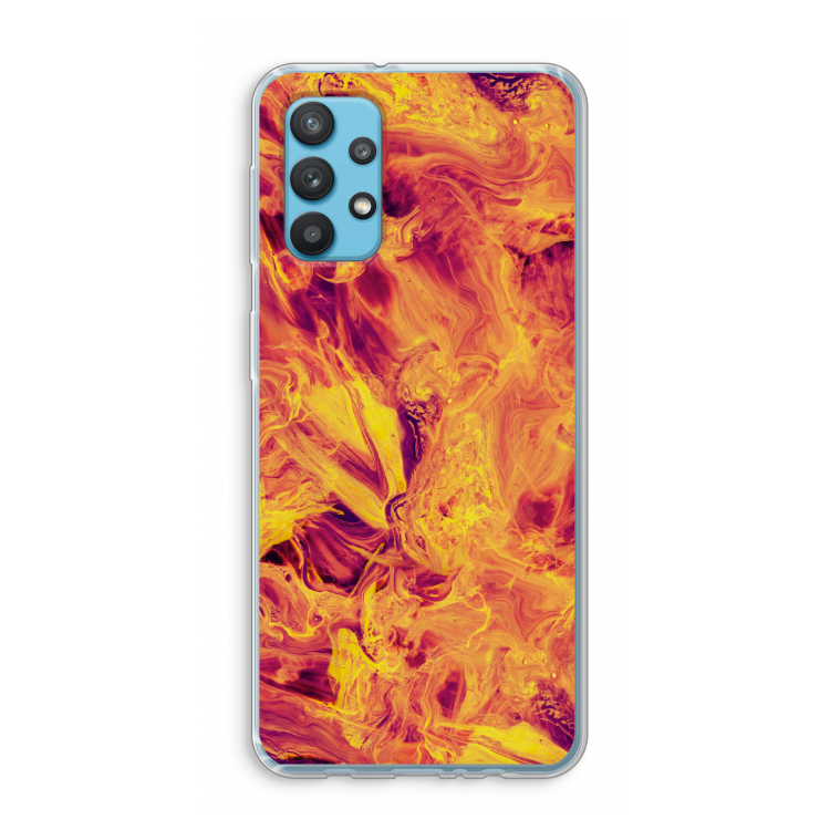 Eternal Fire: Samsung Galaxy A32 4G Transparant Hoesje