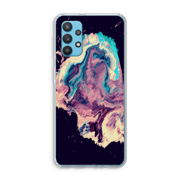 Cosmic Silence: Samsung Galaxy A32 4G Transparant Hoesje