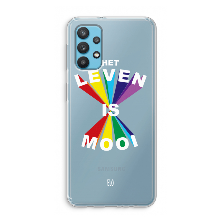 Het Leven Is Mooi: Samsung Galaxy A32 4G Transparant Hoesje