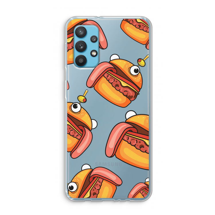 Hamburger: Samsung Galaxy A32 4G Transparant Hoesje