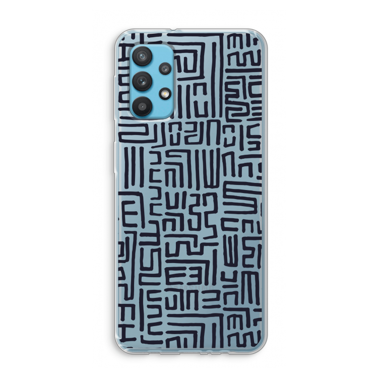 Moroccan Print: Samsung Galaxy A32 4G Transparant Hoesje