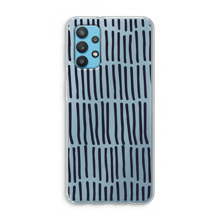 Moroccan stripes: Samsung Galaxy A32 4G Transparant Hoesje