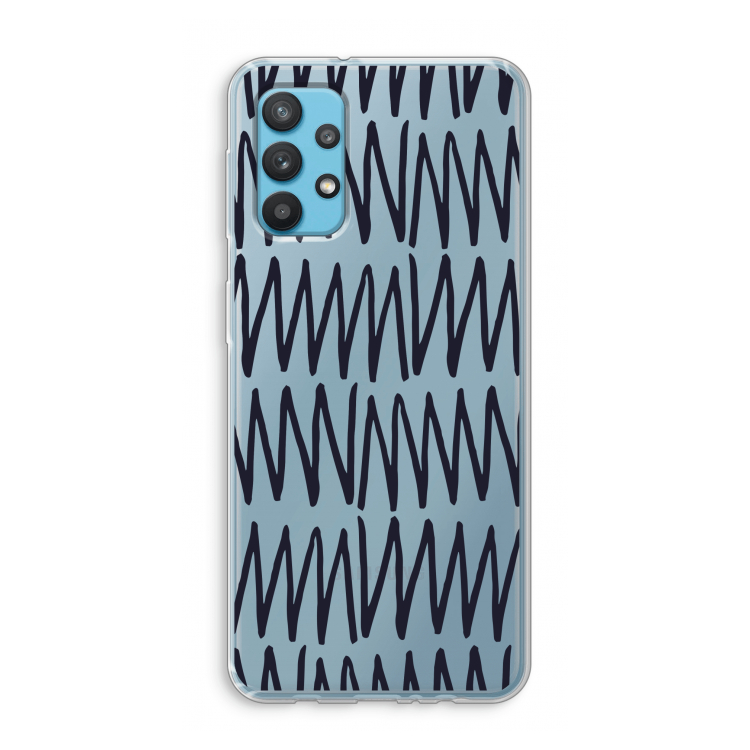 Marrakech Zigzag: Samsung Galaxy A32 4G Transparant Hoesje