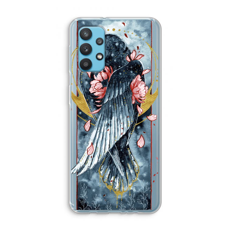 Golden Raven: Samsung Galaxy A32 4G Transparant Hoesje