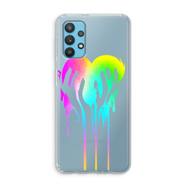 Hold My Heart: Samsung Galaxy A32 4G Transparant Hoesje
