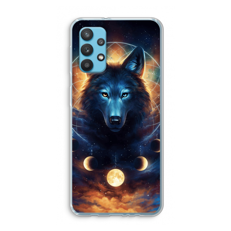 Wolf Dreamcatcher: Samsung Galaxy A32 4G Transparant Hoesje
