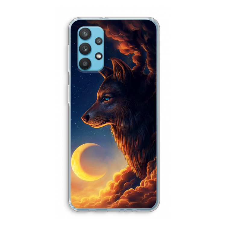 Night Guardian: Samsung Galaxy A32 4G Transparant Hoesje