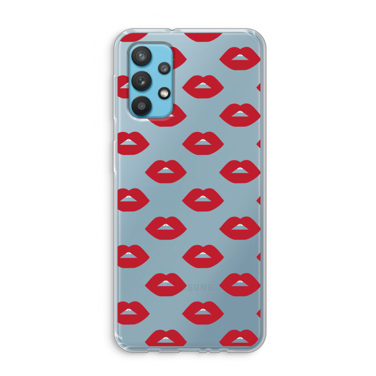 Lips: Samsung Galaxy A32 4G Transparant Hoesje