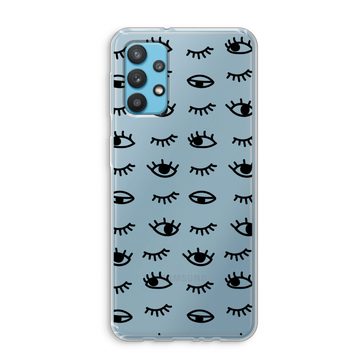 Eye pattern #2: Samsung Galaxy A32 4G Transparant Hoesje