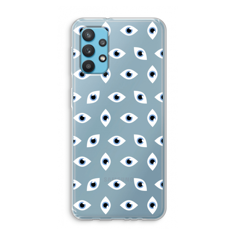 Eyes pattern: Samsung Galaxy A32 4G Transparant Hoesje