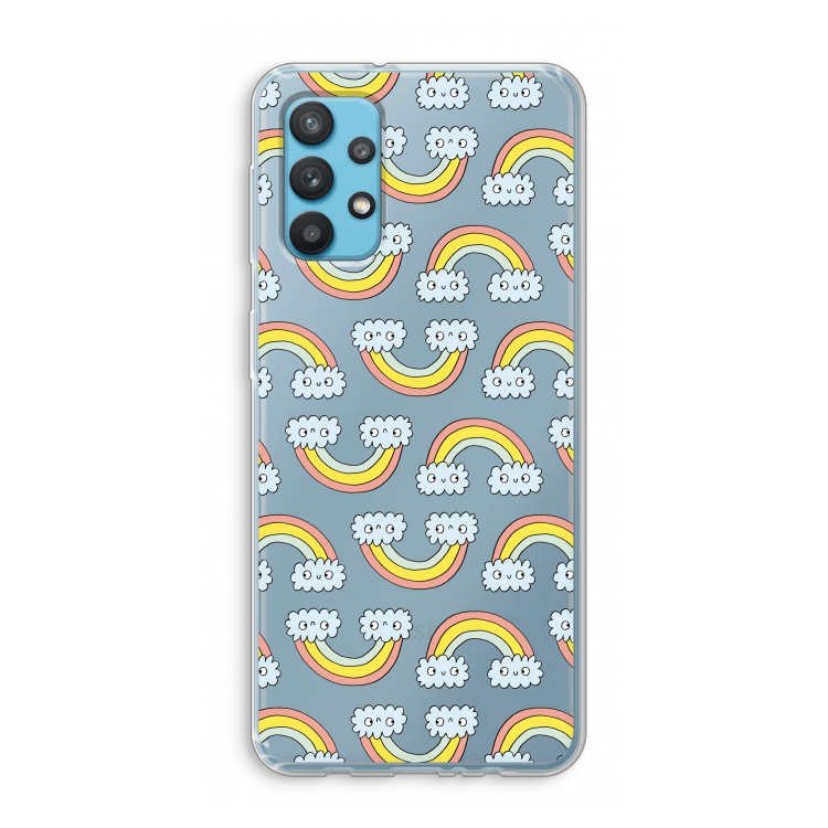 Regenboog: Samsung Galaxy A32 4G Transparant Hoesje