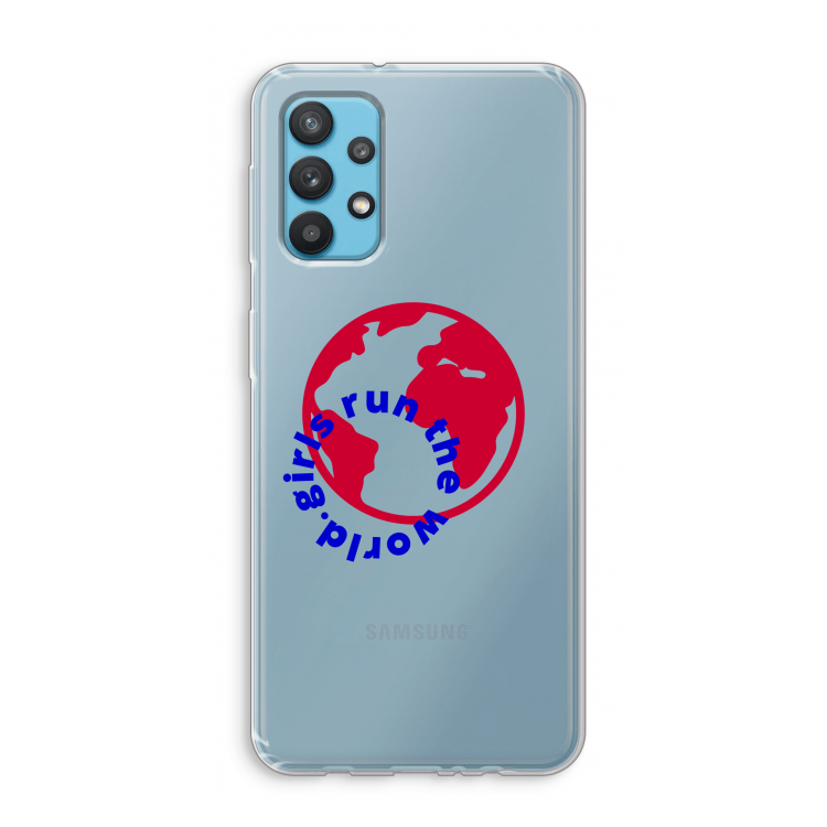 Run The World: Samsung Galaxy A32 4G Transparant Hoesje