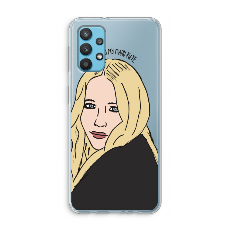 Mary Kate: Samsung Galaxy A32 4G Transparant Hoesje