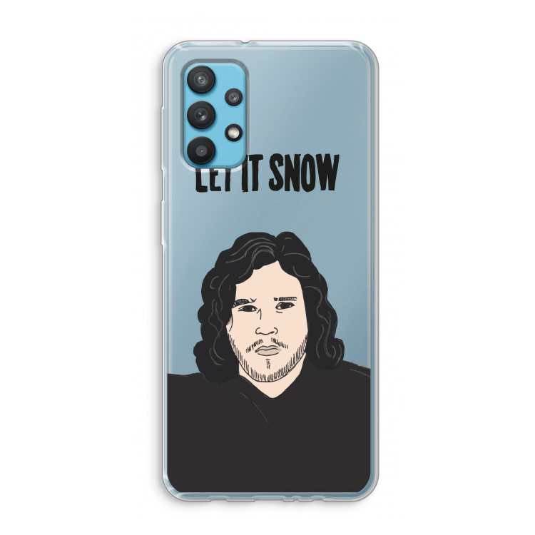 Let It Snow: Samsung Galaxy A32 4G Transparant Hoesje