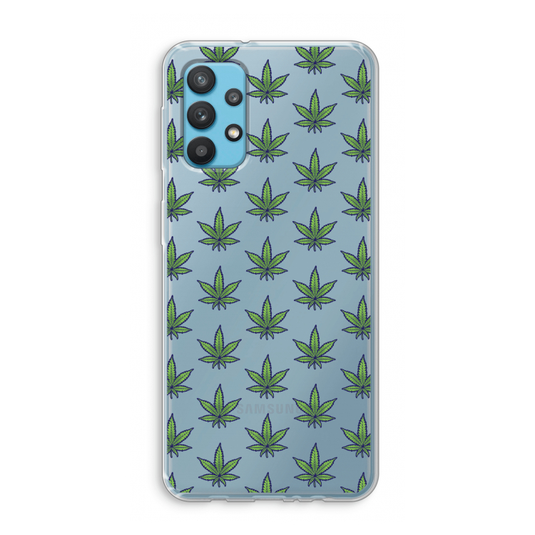 Weed: Samsung Galaxy A32 4G Transparant Hoesje