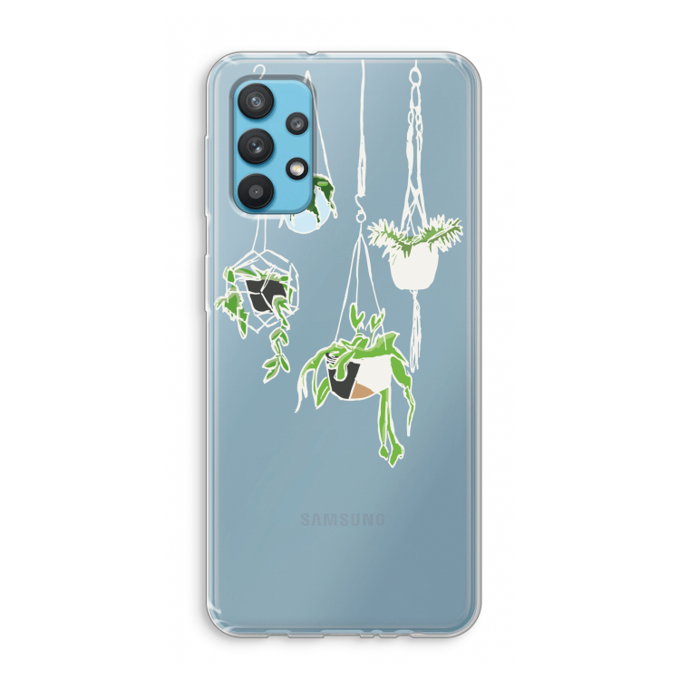 Hang In There: Samsung Galaxy A32 4G Transparant Hoesje