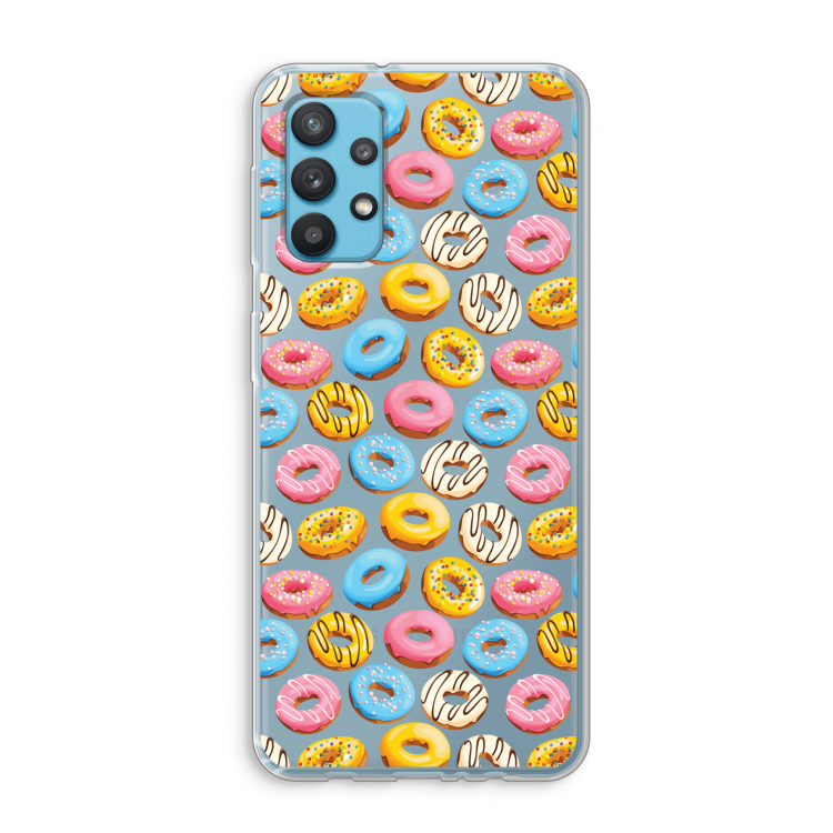 Pink donuts: Samsung Galaxy A32 4G Transparant Hoesje