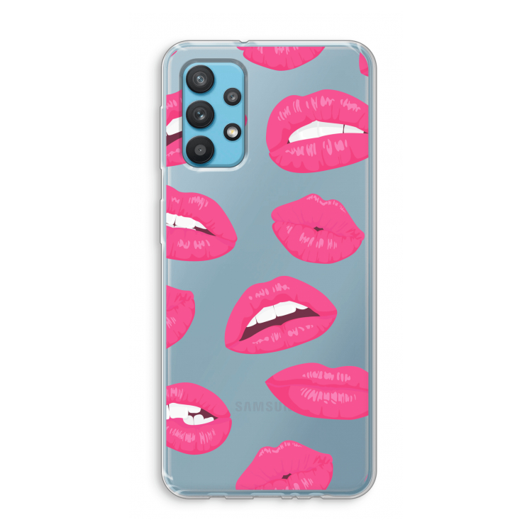 Bite my lip: Samsung Galaxy A32 4G Transparant Hoesje