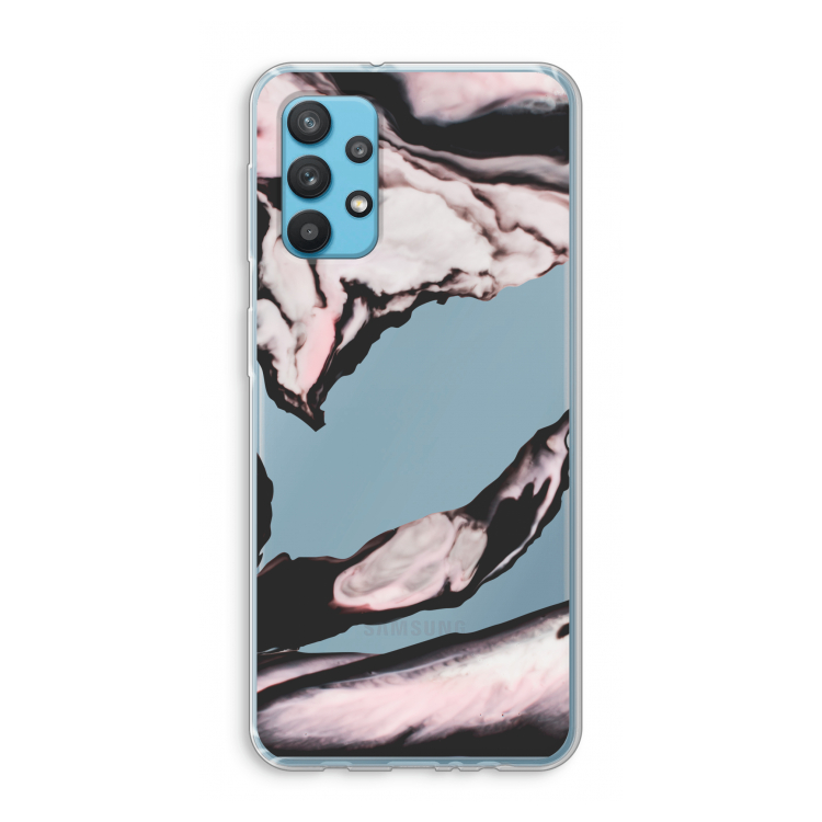 Roze stroom: Samsung Galaxy A32 4G Transparant Hoesje