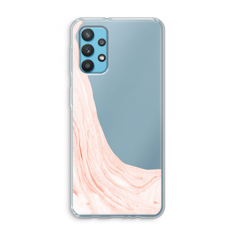 Peach bath: Samsung Galaxy A32 4G Transparant Hoesje