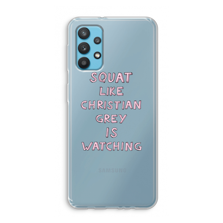 Christian Grey: Samsung Galaxy A32 4G Transparant Hoesje